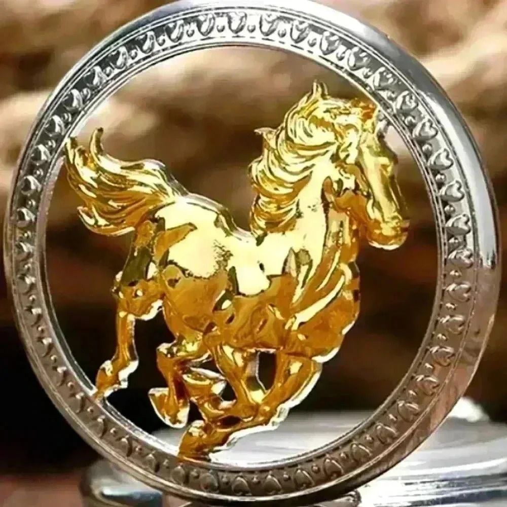 Horse pocket watch - Picture 2 of 5